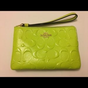 Brand New Coach Wristlets  embossed